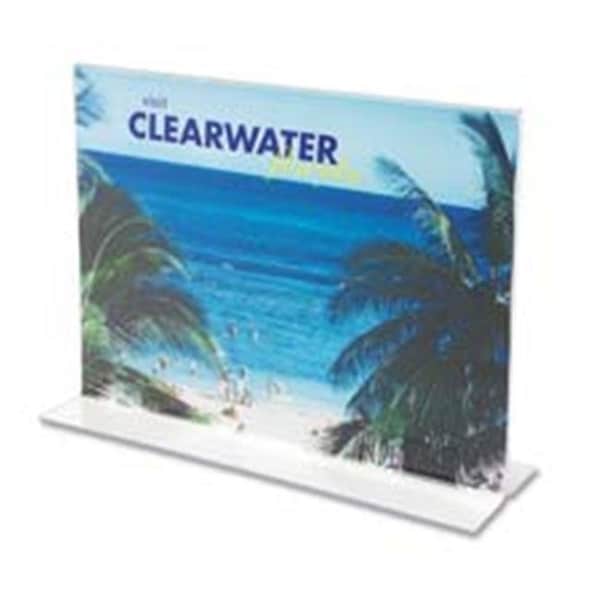 Deflecto Deflect-O Corporation DEF69201 Stand Up Sign Holder- Bottom Load- Portrait- 8-.50in.x11in.- Clear 69201 - main